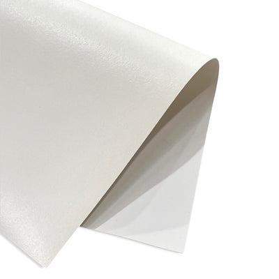 Smooth White Double Sided Faux Leatherette