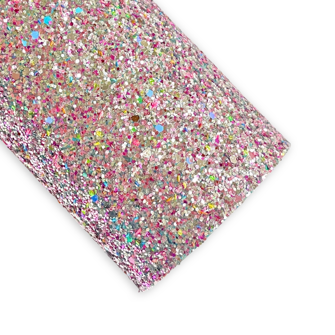Dusty Rose Multicoloured Chunky Glitter with sprinkles of Baby Blue, Pink and Gold