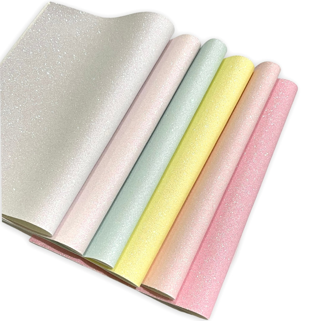 Newborn Blue Fine Glitter Fabric