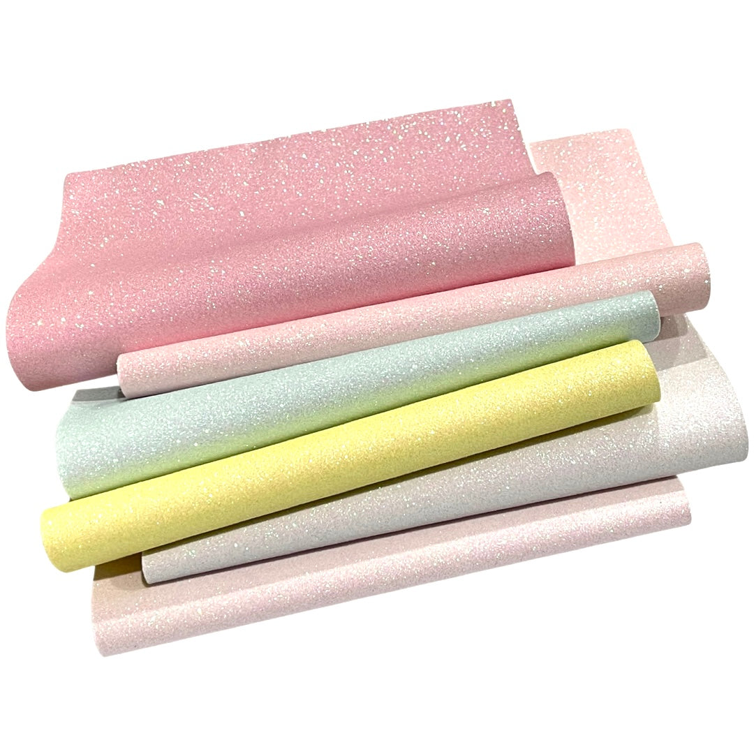 Newborn Blue Fine Glitter Fabric