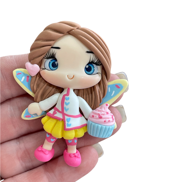Fanciful Maker - Butterbean Fairy Bow Clay Embellishment