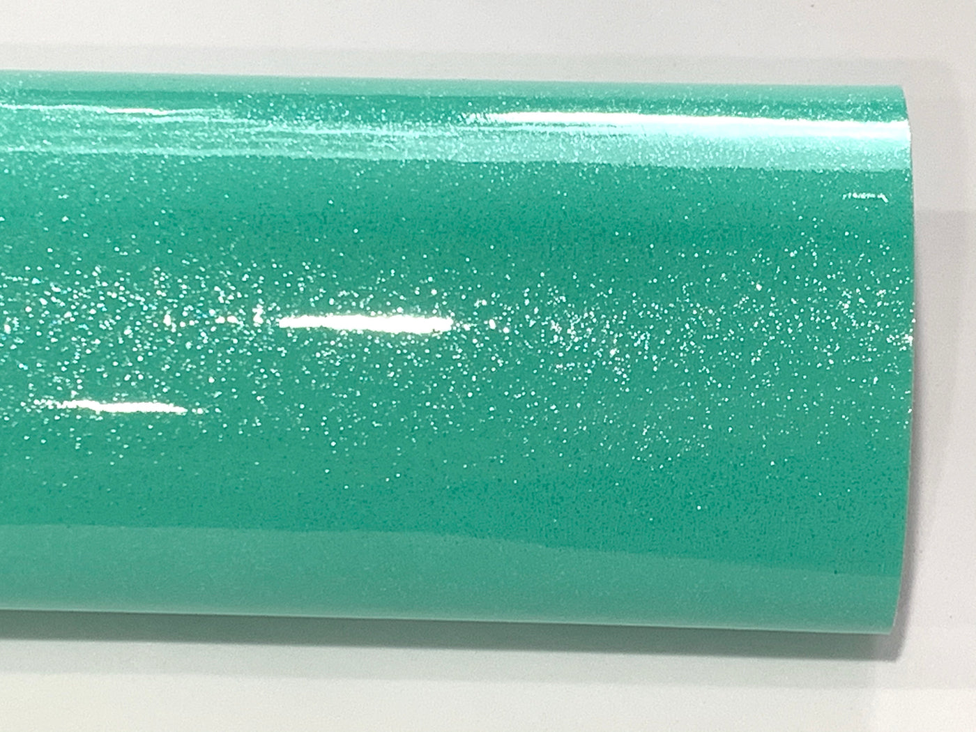 Mint Gloss Glitter Patent Leatherette