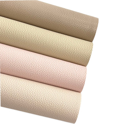 Vintage Faux Litchi Leatherette 4 pack