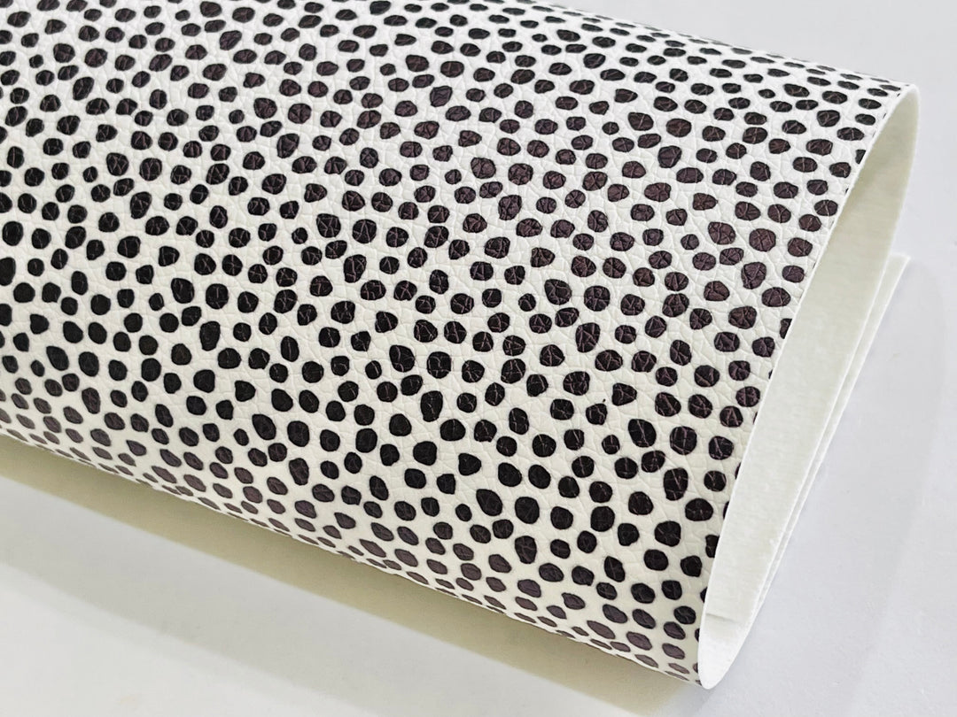 Dots Galore Print Faux Leatherette