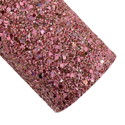 Madly Pink Rose Gold Chunky Glitter