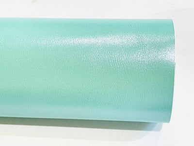 Cyan Mint Pearl Smooth Faux Leatherette