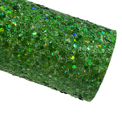 Green Hologram Super Chunky Glitter