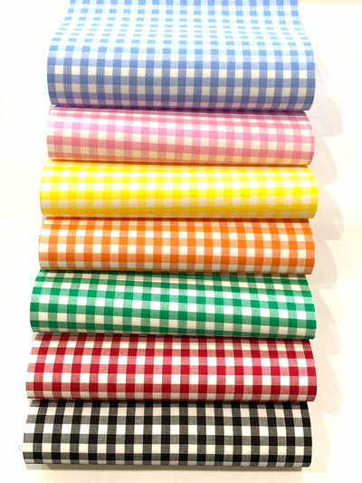Gingham Fabric Felt Sheets - Individually or 7 Sheet Bundle