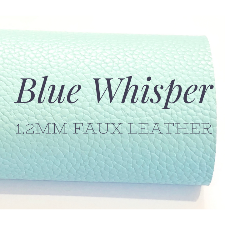 Blue Whisper Faux Textured Leatherette