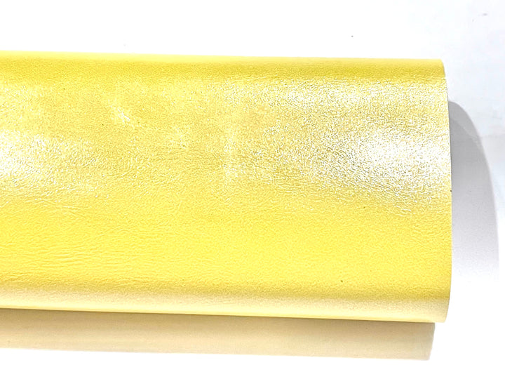 Yellow Pearl Smooth Faux Leatherette