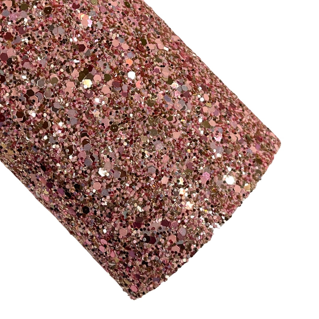 Madly Blush Pink Rose Gold Chunky Glitter