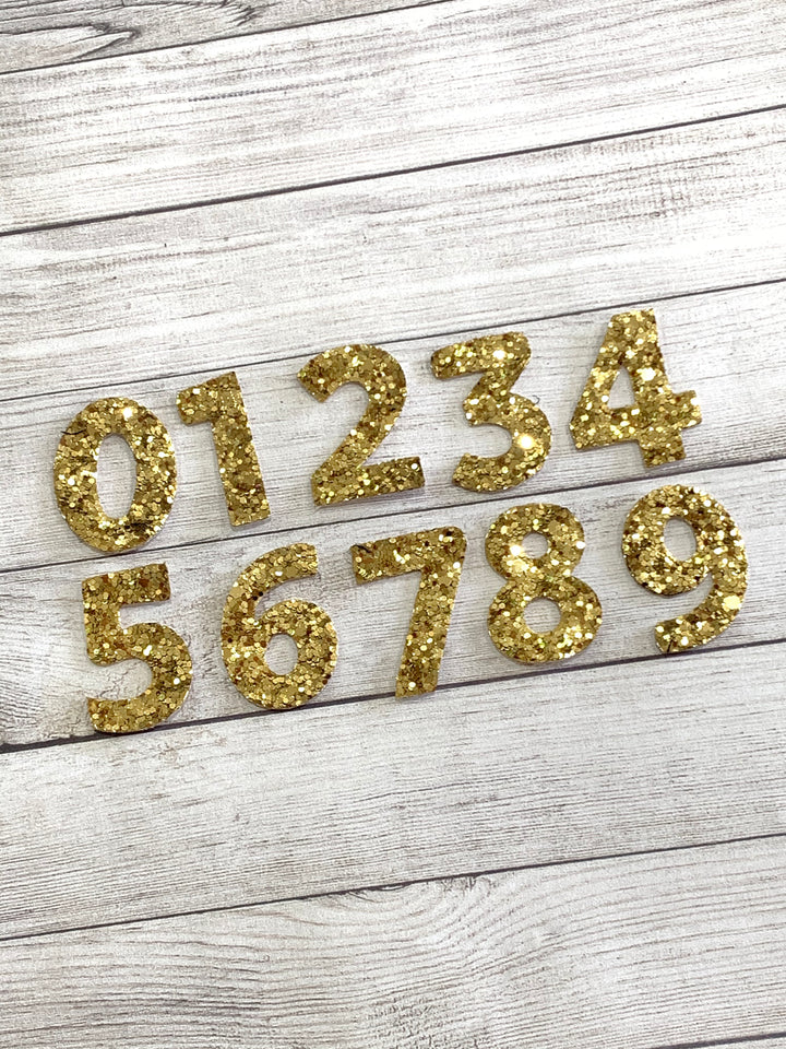 10 Piece Bold Numbers Steel Rule Combo Die 4cm 1.7”