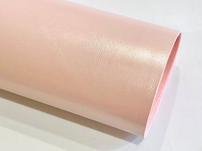 Blush Metallic Smooth Faux Leatherette