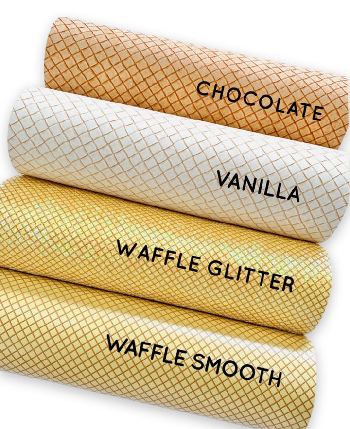 Waffle Cone Print Smooth Leatherette
