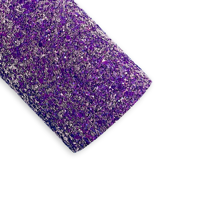Dark Purple Glitter Leather