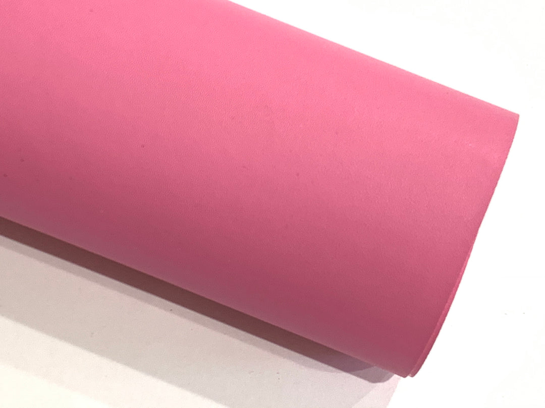 Thin Pink Smooth Leatherette Sheets  - 0.7 mm Thickness | A4 Leatherette for Jewellery Makers and Button Earrings
