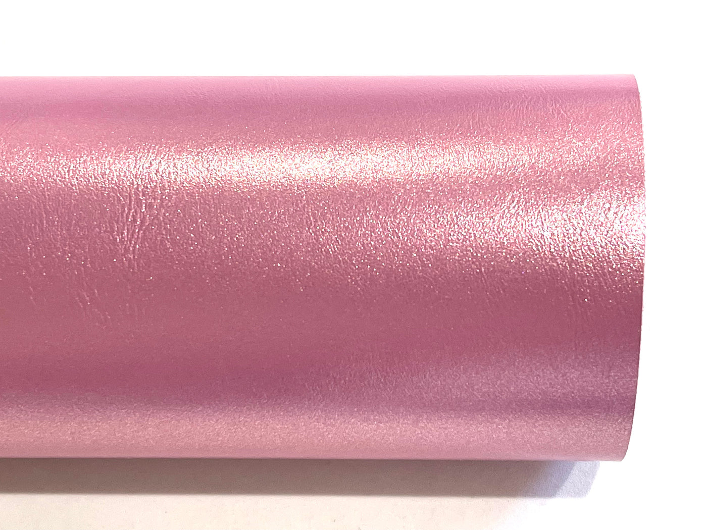 Rose Pink Pearl Smooth Faux Leatherette