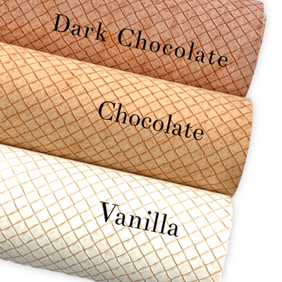 Waffle Faux Leather Fabric Sheets