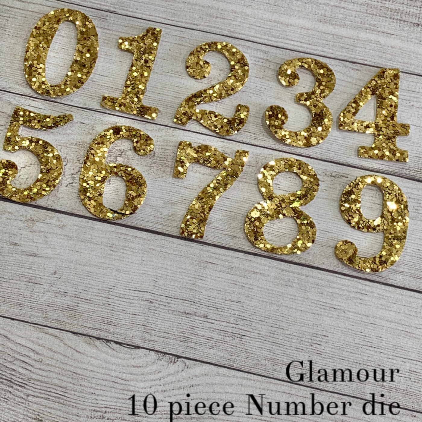 Pre Order 9 Piece Glamour Numbers Steel Rule Combo Die 4cm or 1.7”