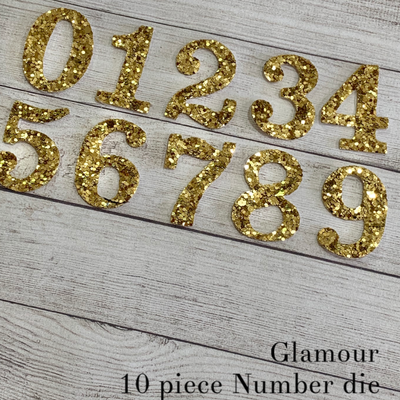 Pre Order 9 Piece Glamour Numbers Steel Rule Combo Die 4cm or 1.7”