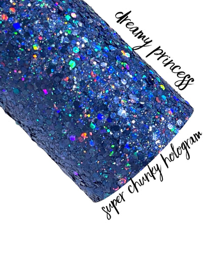 Dreamy Princess Blue Hologram Super Chunky Glitter