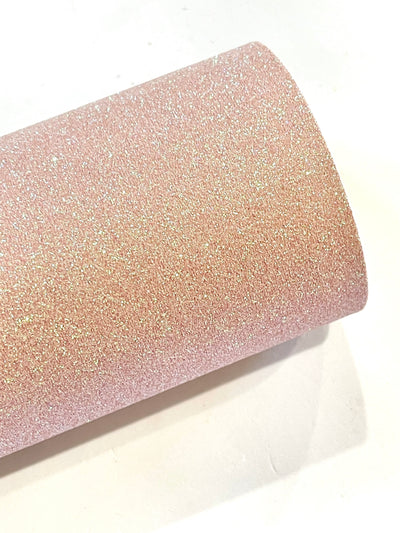 Beach Sand Nude Blush Fine Glitter Leather