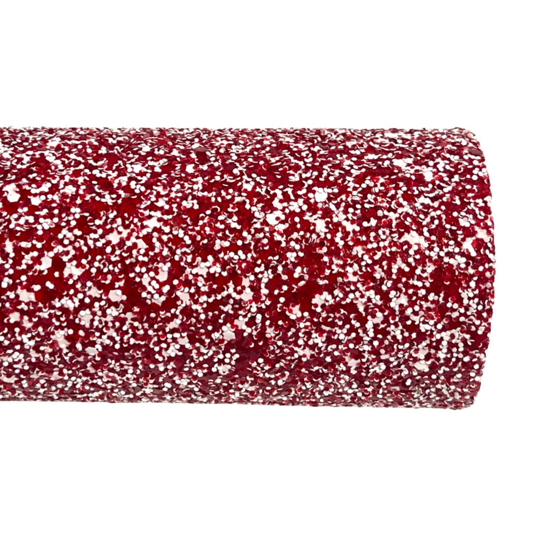 Crushed Candy Cane Chunky Glitter - Premium Felted Glitter