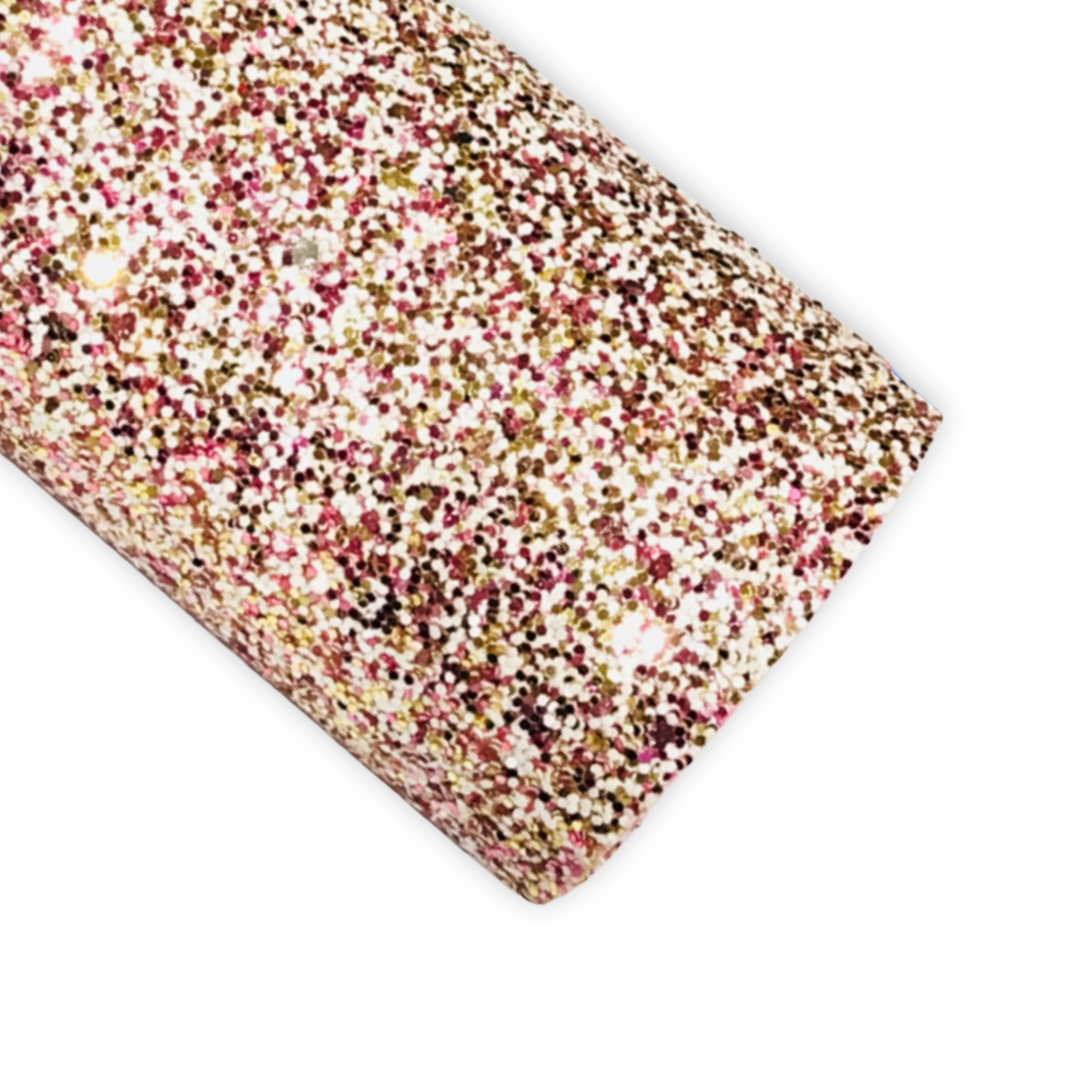 Darling Pink White Gold Matching Back Chunky Premium Glitter
