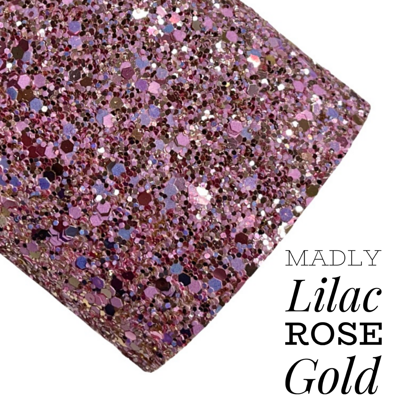 Madly Lilac Rose Gold Chunky Glitter