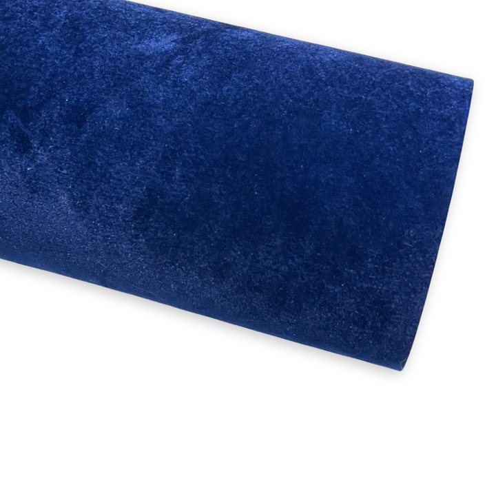 Tissu velours bleu roi épais 0,9 mm robuste pour nœuds
