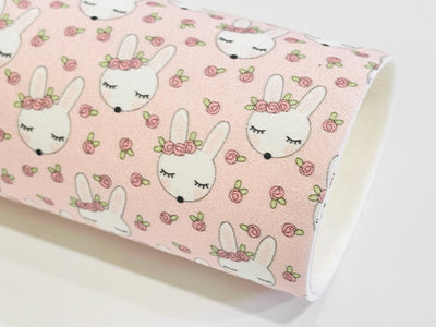 Rosey Bunny Artisan Fabric Felt with Chunky Glitter Combo option
