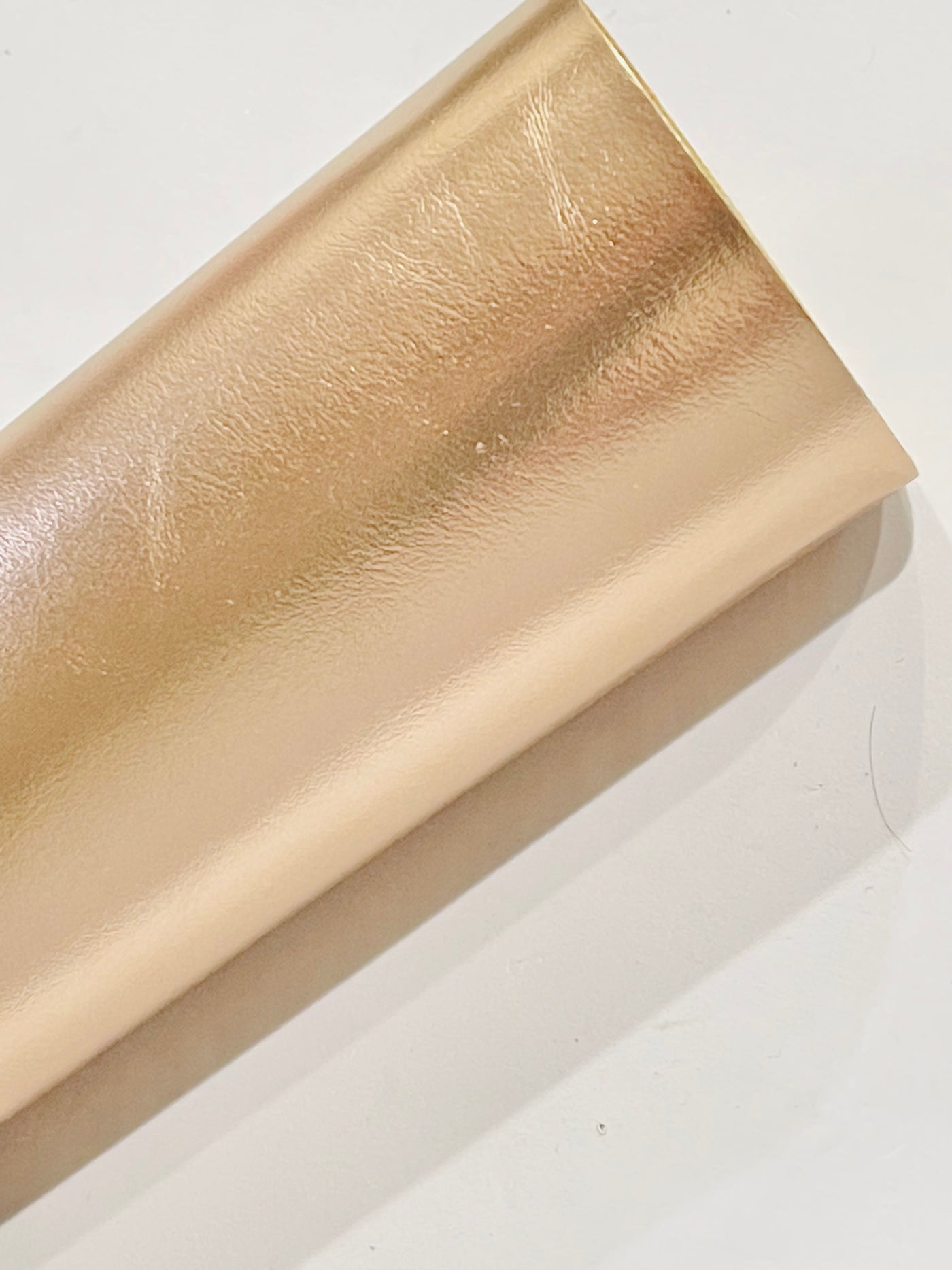 Metallic Rose Gold Smooth Faux Leatherette
