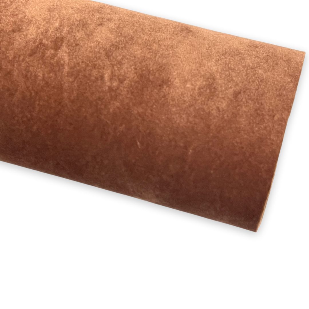 Tissu velours marron épais 0,9 mm robuste pour nœuds