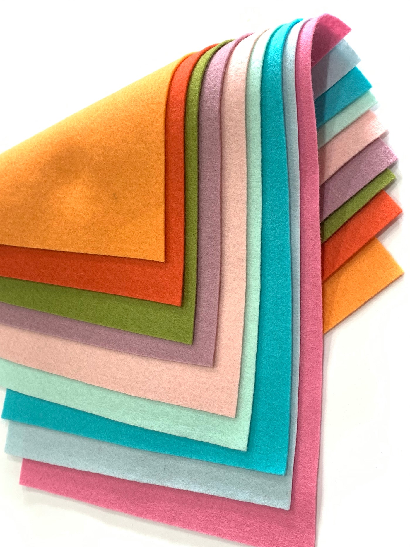9 Sheet Pure Wool Felt Bundle