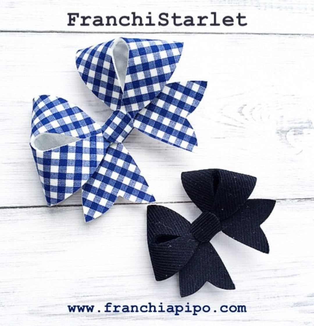 FranchiStarlet Bow Plastic Gabarit - Choix de 2 tailles - 2,5" ou 3,5"