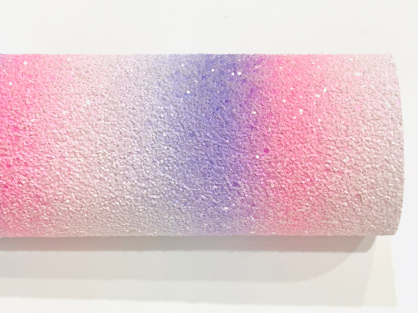 Pink and Purple Rainbow Chunky Glitter Canvas Fabric