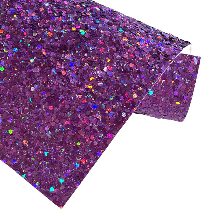 Paillettes super épaisses hologramme violet