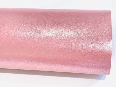 Glamour Pink Pearl Smooth Faux Leatherette