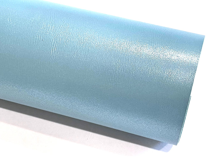 Light Blue Pearl Smooth Faux Leatherette