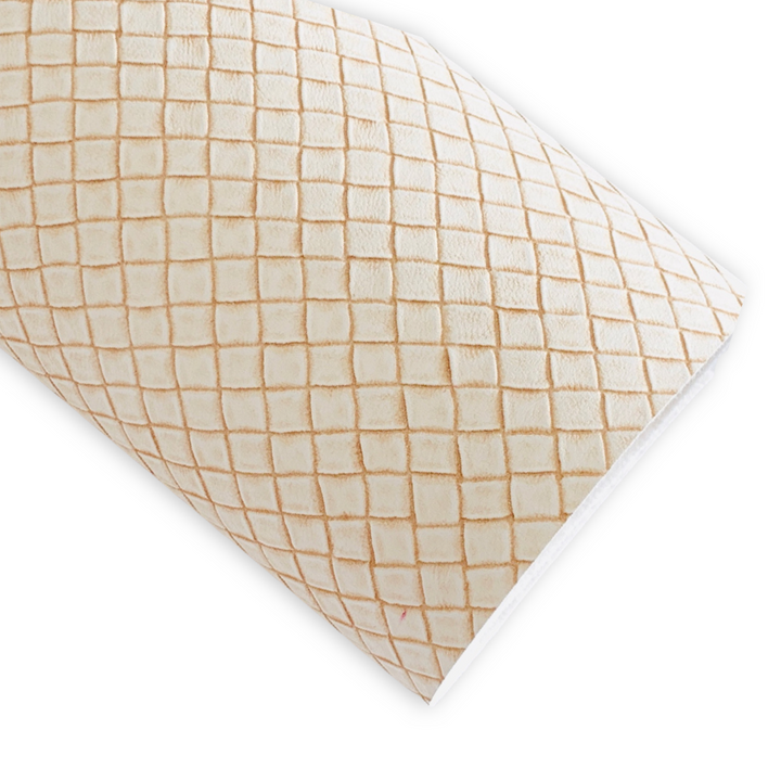 Waffle Embossed Faux Leatherette