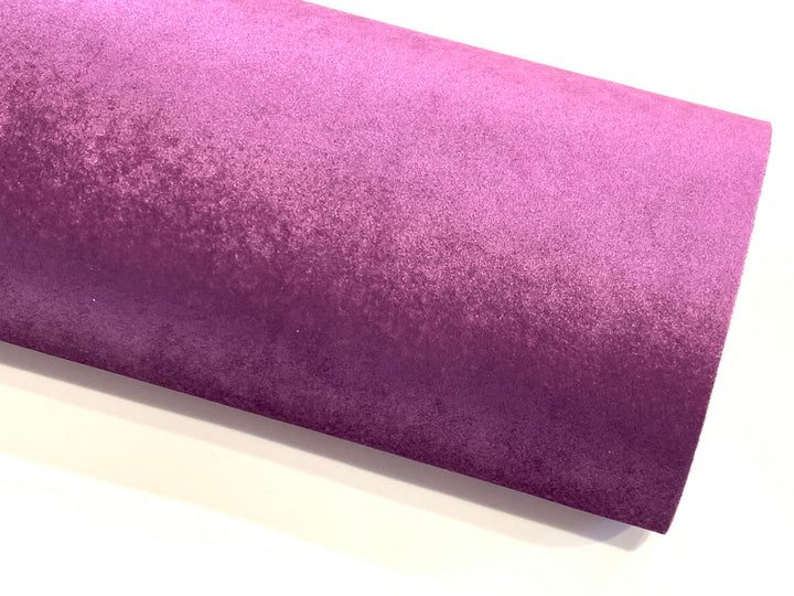 Feuille de tissu en velours violet aubergine 0,9 mm robuste pour nœuds - A4