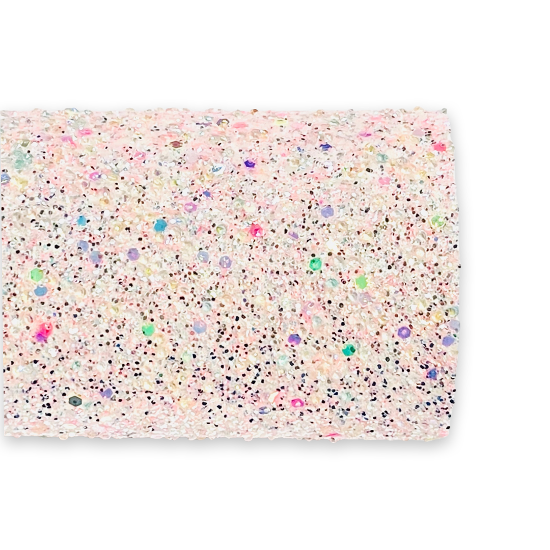 Pink Surprise Chunky Glitter Leatherette