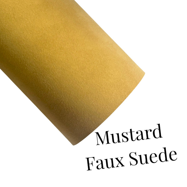 Mustard Suede Leatherette Sheet