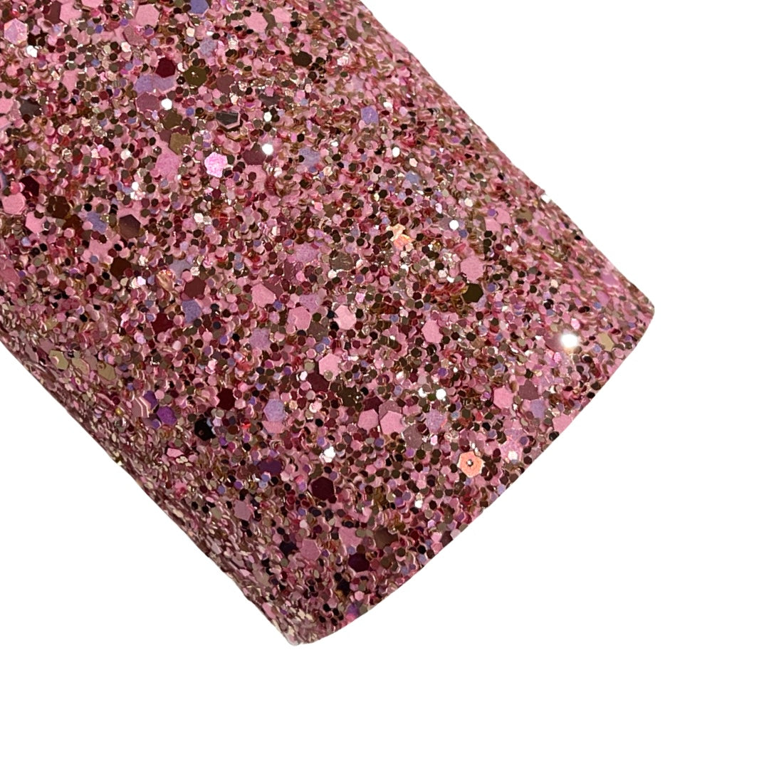 Madly Pink Rose Gold Chunky Glitter