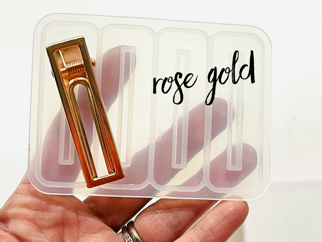 Rose Gold Metal Hair Clips