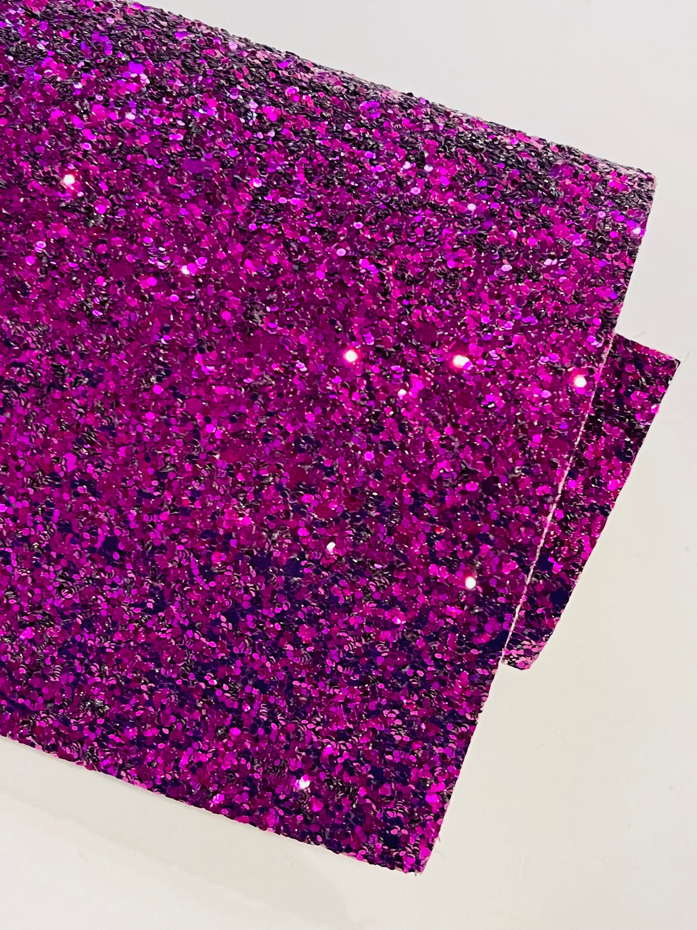 Purple Magenta  Chunky Glitter Fabric Sheet