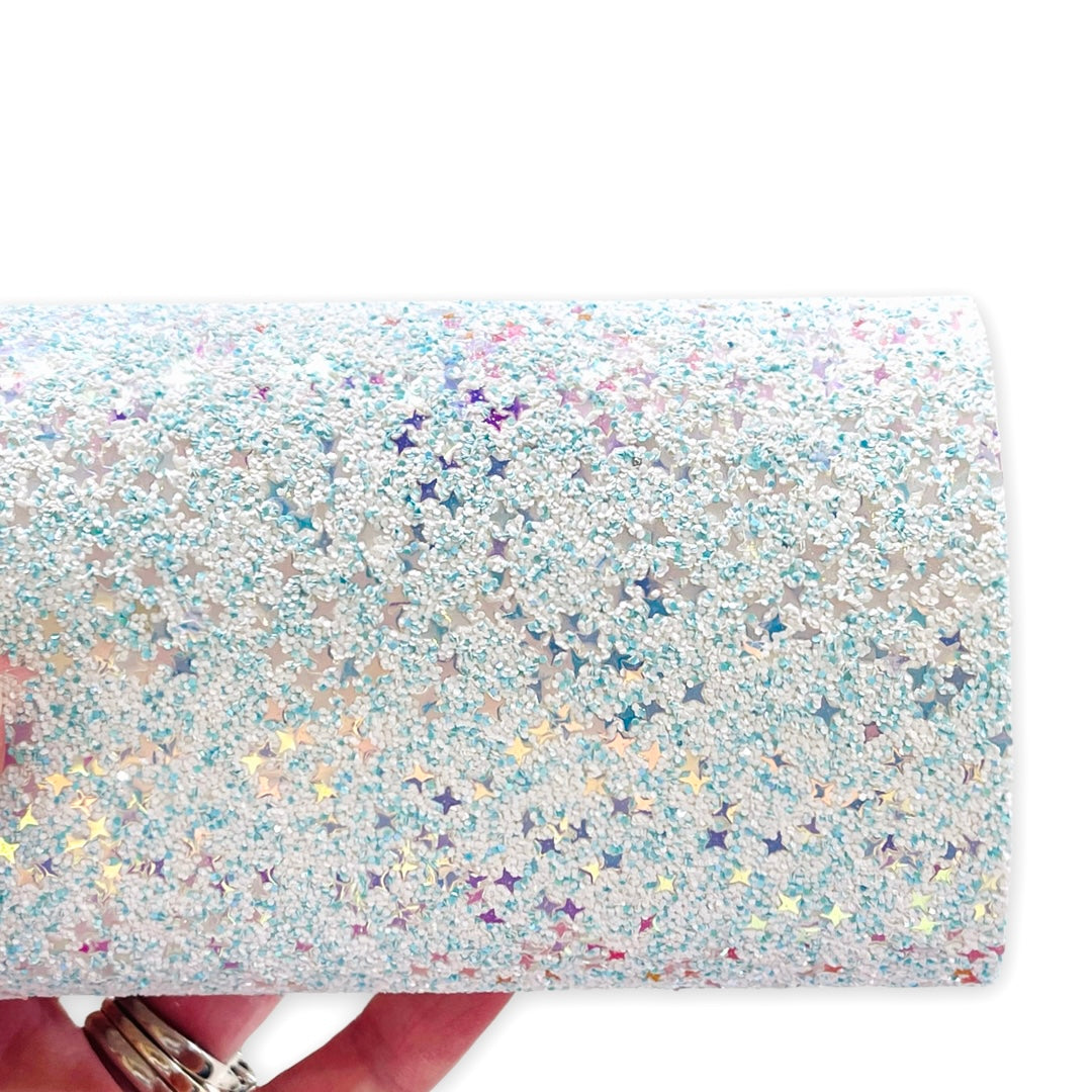 Stars Colliding Chunky Glitter Leather