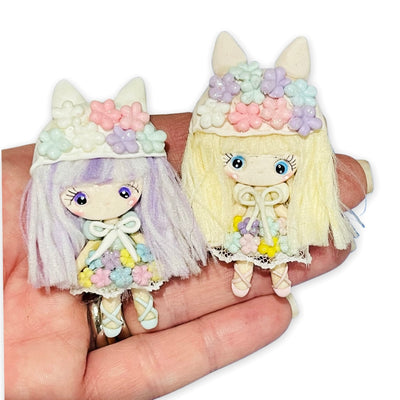 Enchanted Bunny Hat Girls Bow Clays