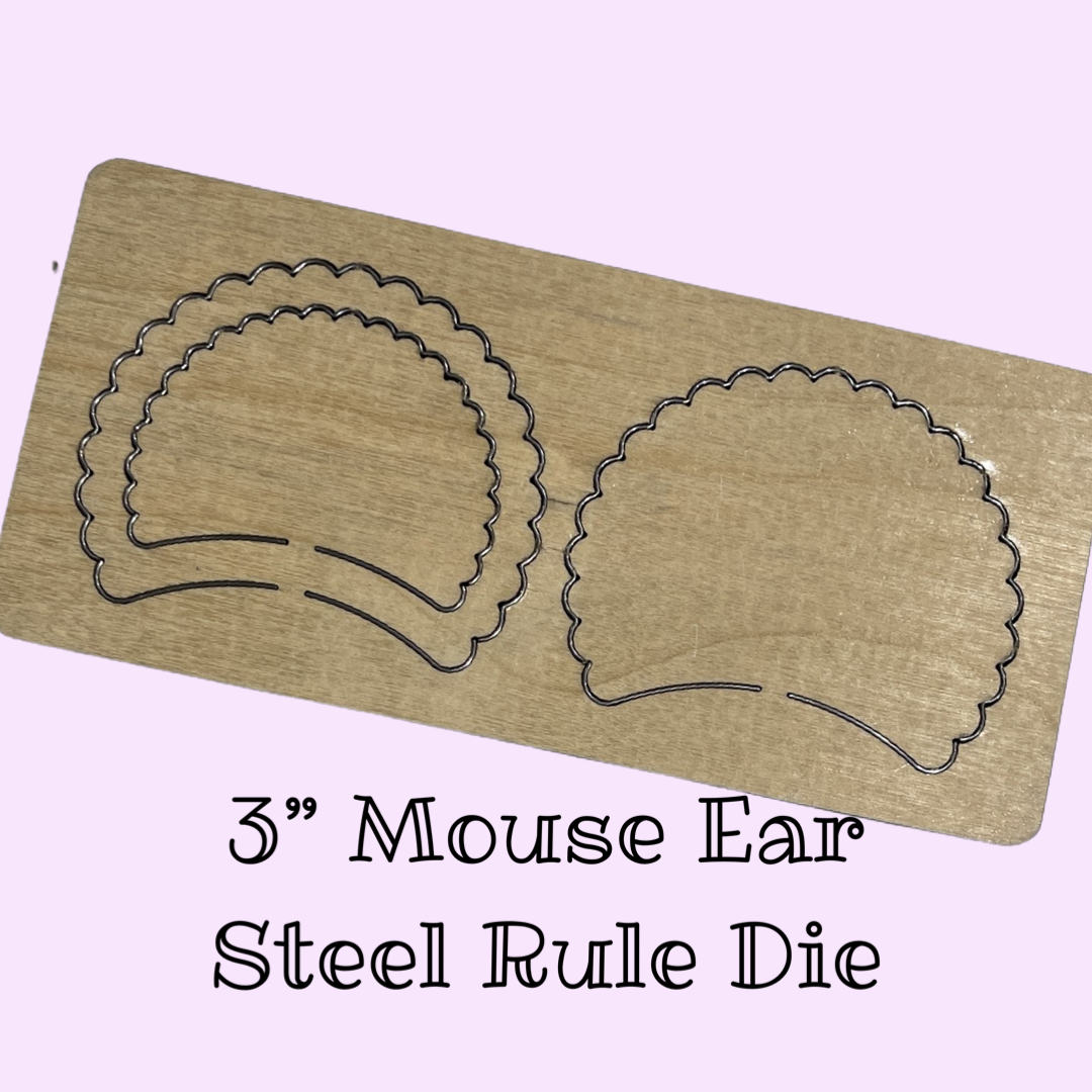 3” Scalloped Shaker Mouse Ear Die