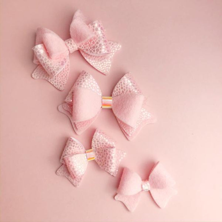 Dreamy Bow Cut and Trace Template - Plastic Hairbow Templates